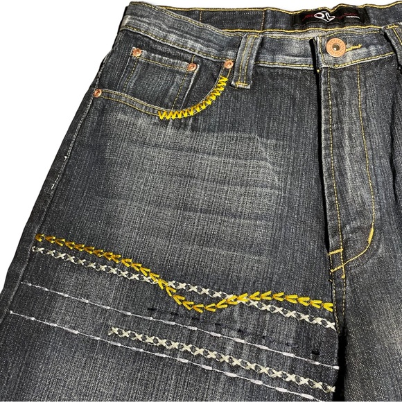 Vintage Y2K Baggy Double Pocket Denim Shorts - Picture 4 of 6